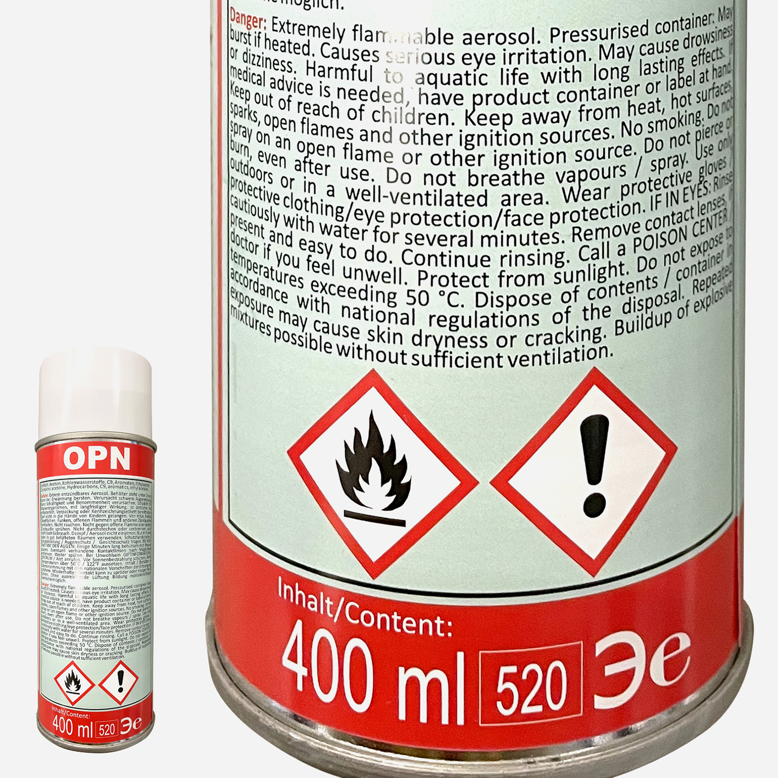 OPN Zinkausbesserungsspray hochabriebfest silber-hell 400 ml
