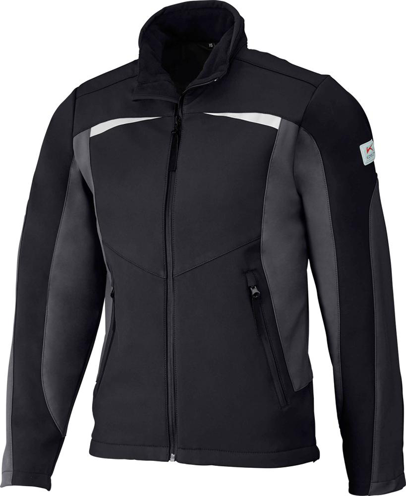 SoftshellJacke PULSSCHLAG Gr. XL, schwarz/anthrazit