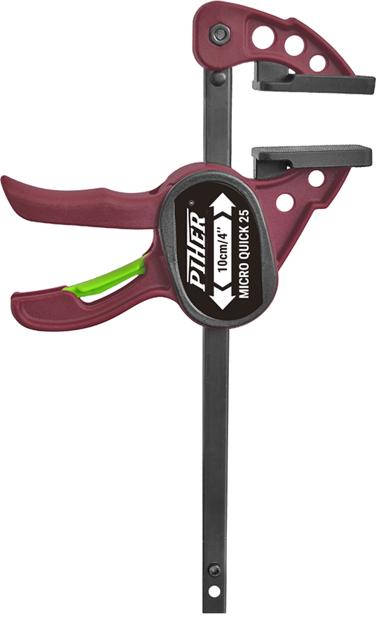 2 x Micro Quick - Schraubzwinge 25 kg Spannkraft - 2er Set 10 cm