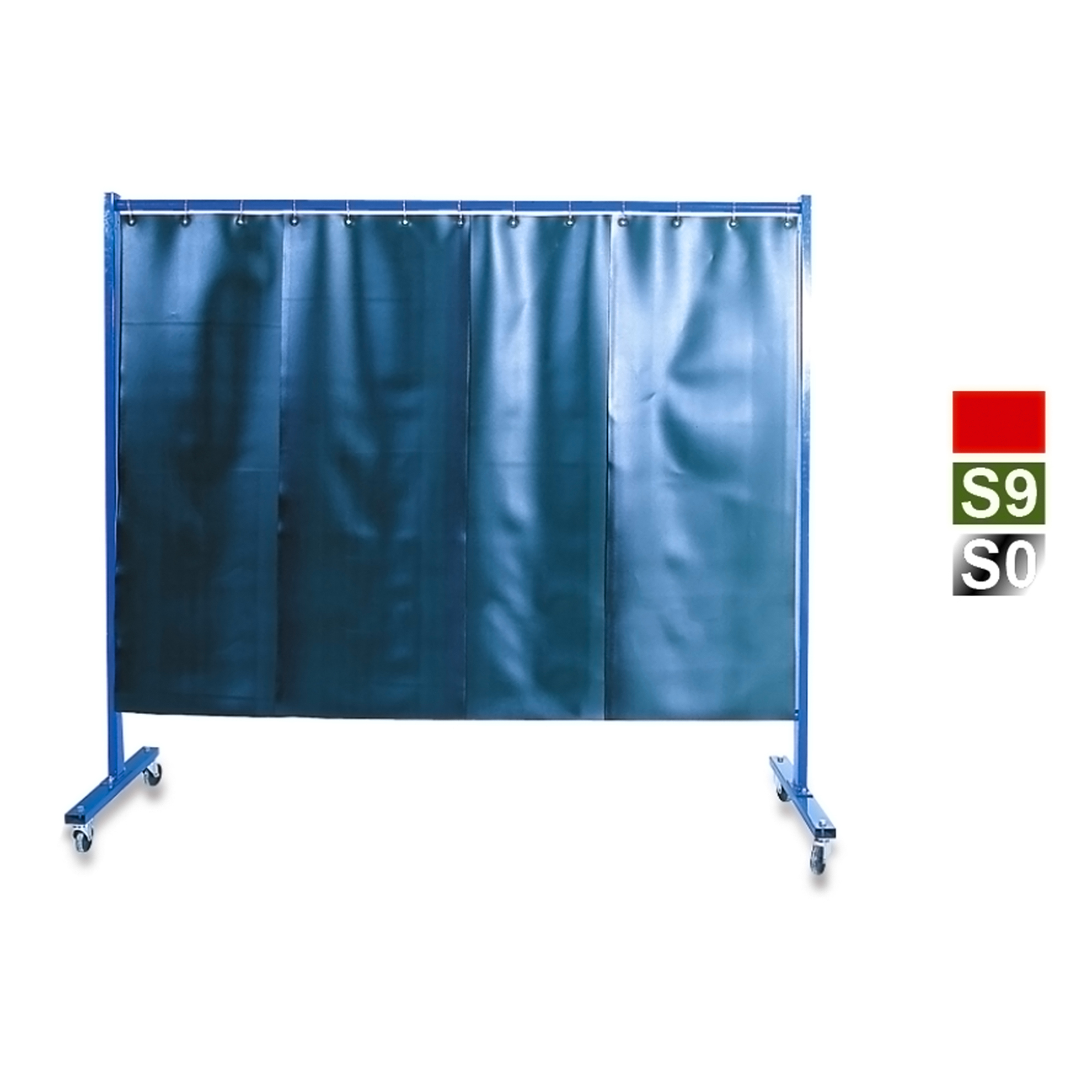 Kemper 1-teilige Schutzwand mit Lamellenvorhang