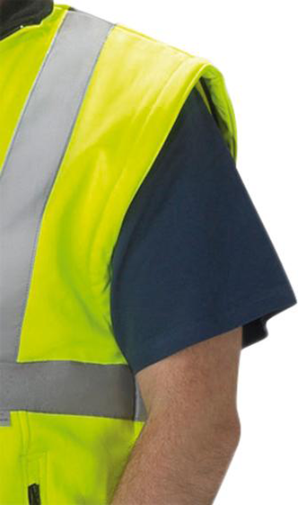 Warnjacke, Softshell, Gr. 2XL, neongelb