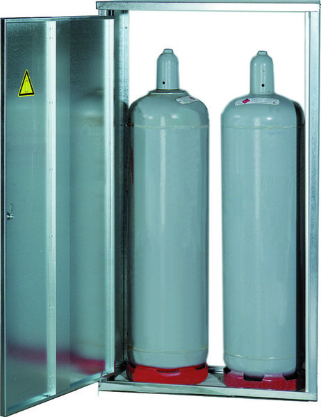 2-Flaschenschrank 11 kg mit Rückwand