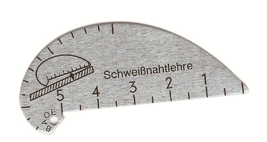 Schweißnahtlehre aus Aluminiumblech