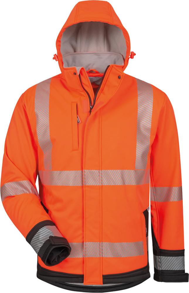 Warnjacke Lukas, Softshell Gr. 2XL, orange/schwarz