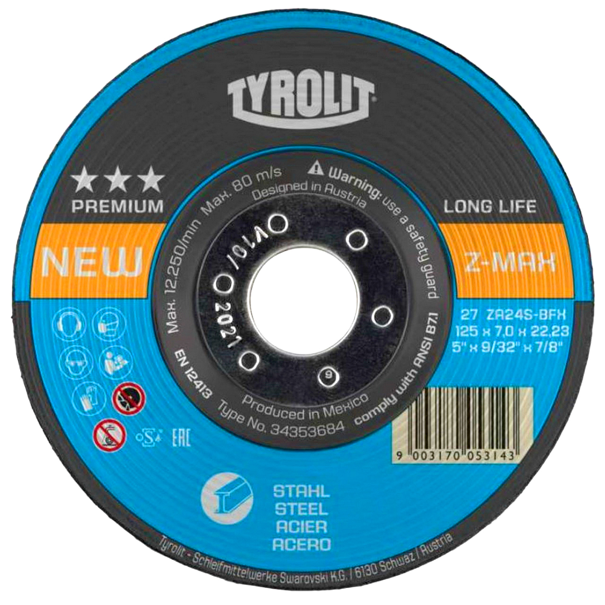 Schruppscheibe Ø 230 x 7 x 22,23 mm LONGLIFE Z-MAX