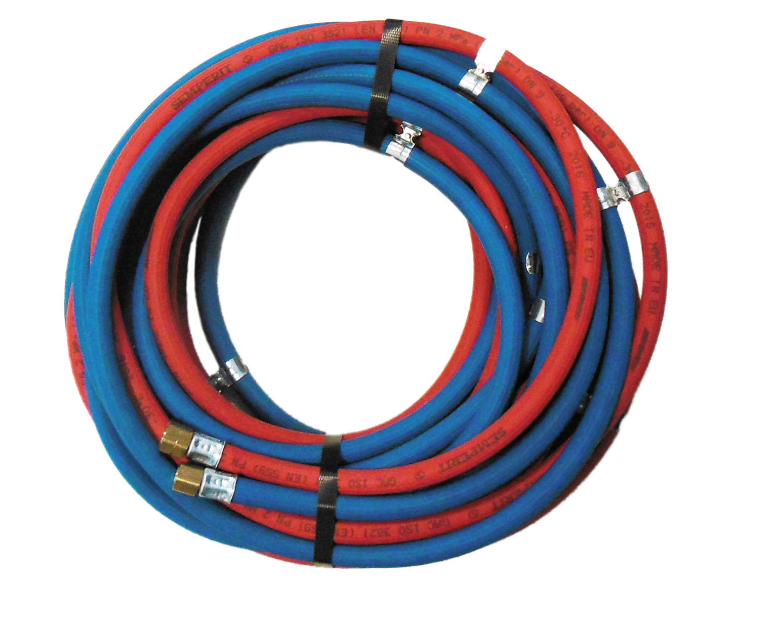 Schlauchgarnitur Ø 16 mm Azetylen/Sauerstoff 5 m Schlauchgarnitur Ø 16 mm Azetylen/Sauerstoff 5 m