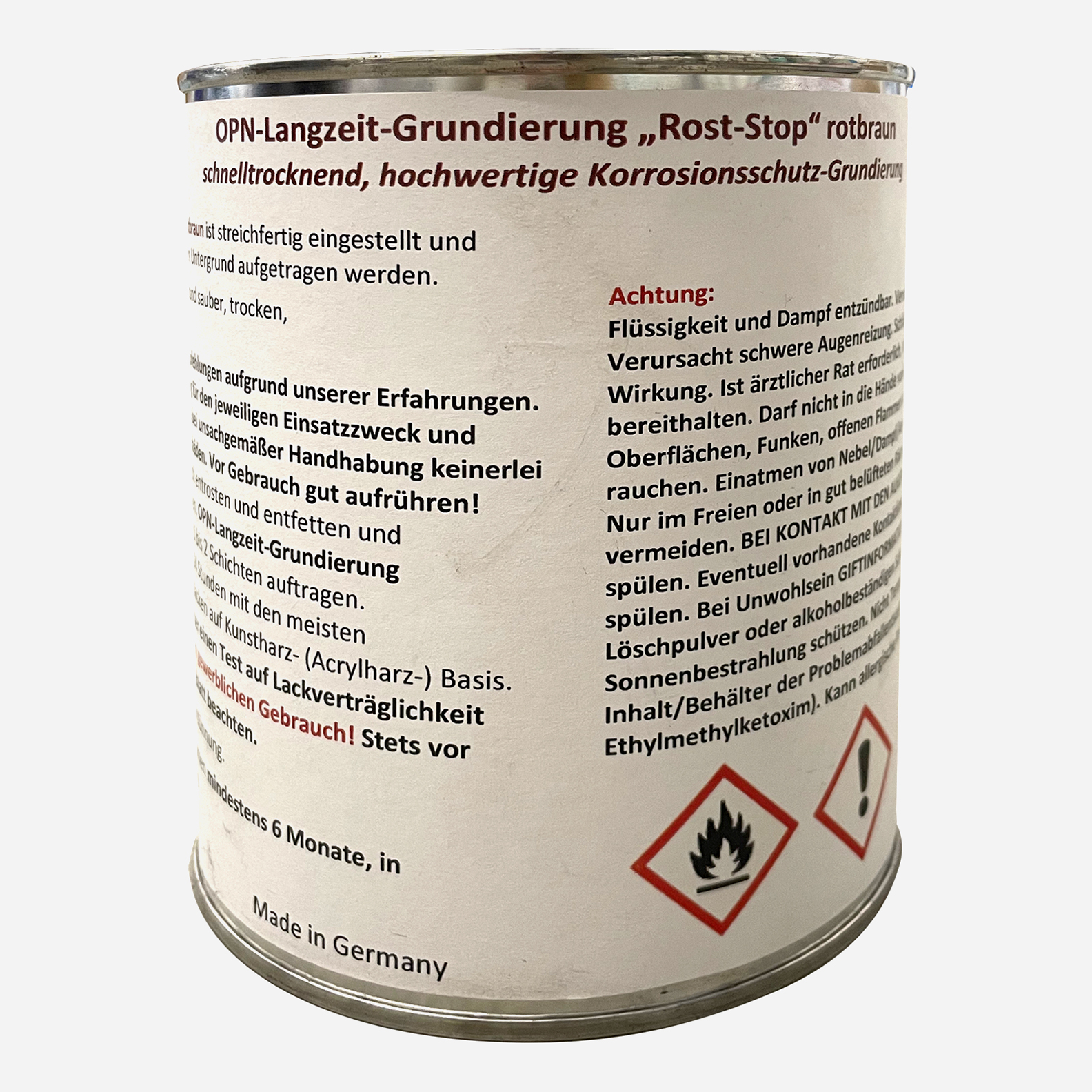 OPN Langzeit-Grundierung Rost-Stop rotbraun 2,5 Liter
