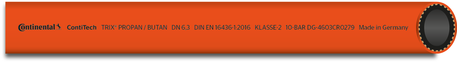 Propan/Butan Gasschlauch 30 bar - 5 m Propan/Butan Gasschlauch 30 bar - 5 m