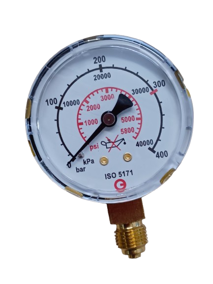 Manometer Neutral, Ar/CO2 Inhaltsdruck 0 - 300 / 400 bar