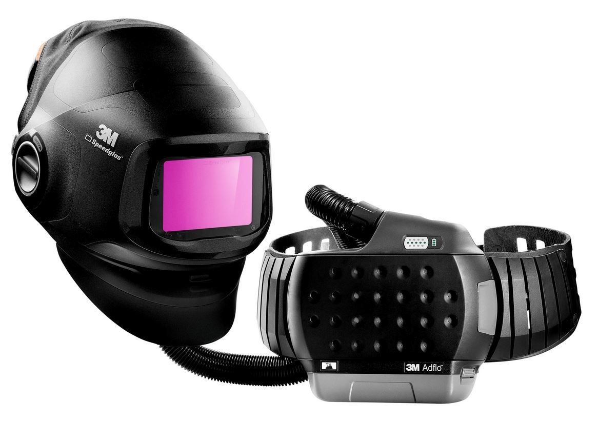 3M™ Speedglas G5-01 Schweißmaske mit Schweißfilter G5-01VCmit 3M Adflo Gebläseatemschutzsystem