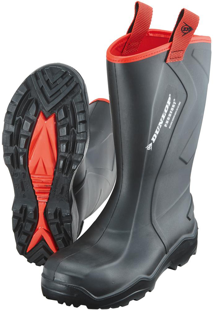 Stiefel Purofort+ Rugged, Gr. 49-50, schwarz