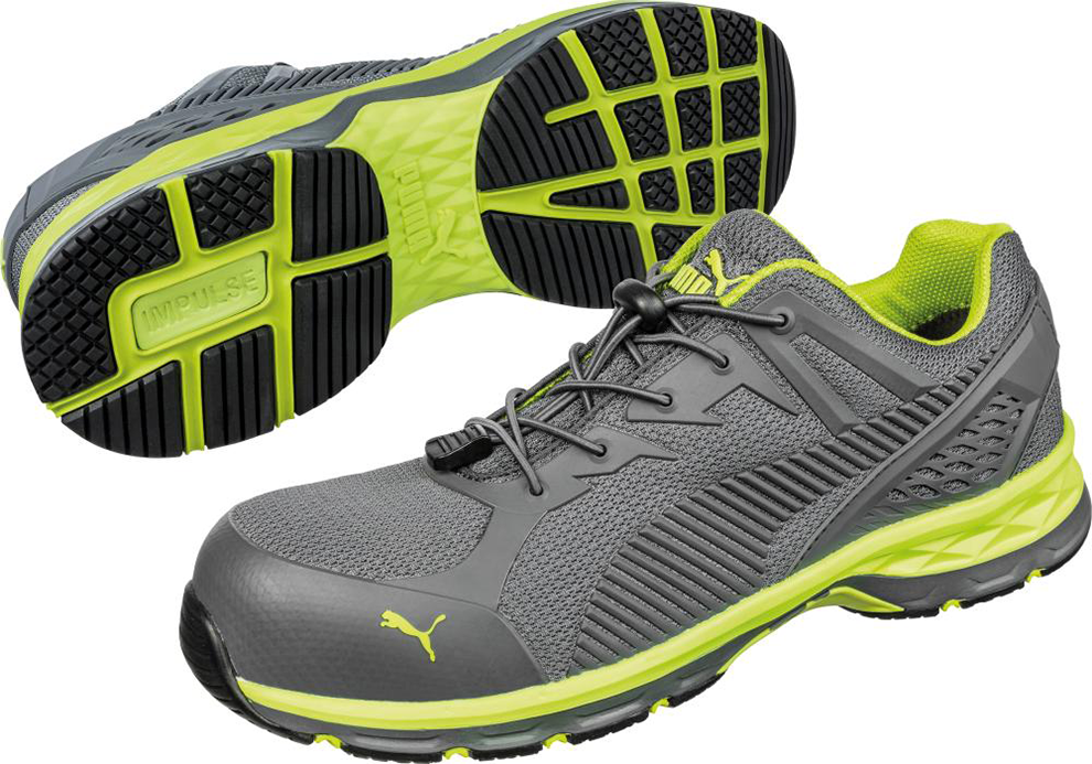 Halbschuh 643880 S1P ESD grau/limette Gr. 42 Puma
