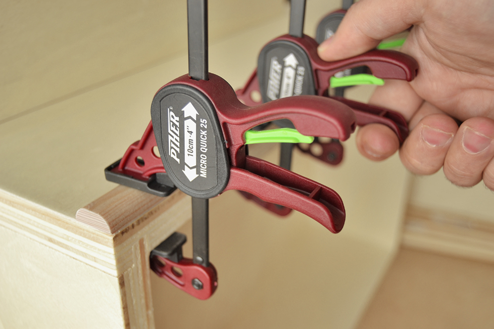 2 x Micro Quick - Schraubzwinge 25 kg Spannkraft - 2er Set 20 cm