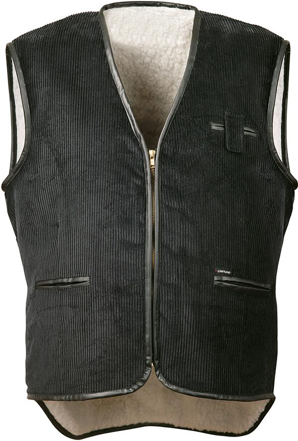 Breitcord-Weste, Gr. 3XL, schwarz