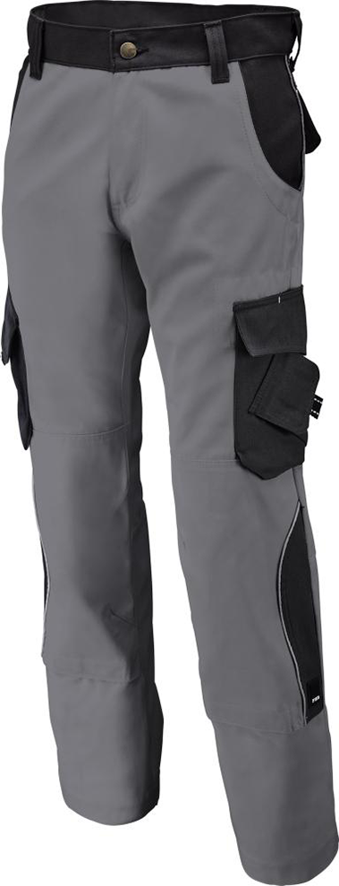 Arbeitshose Bruno, 300 g/ qm, Gr. 56, grau/schwarz
