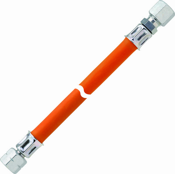 400 mm Mitteldruck-Schlauchleitung PS 10 bar G 1/4 LH-ÜM x RVS 8