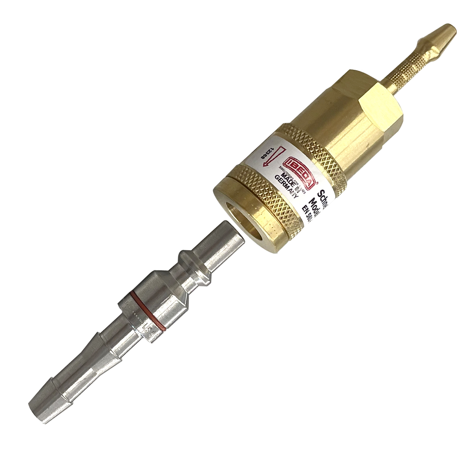 Schlauchkupplung DKT-W Brenngas 4 mm