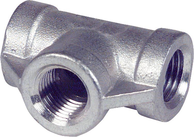 T-Stück für Sicherheitsüberdruckventil 2xG1/2" - 1x1/4"NPT - SONDERANFERTIGUNG