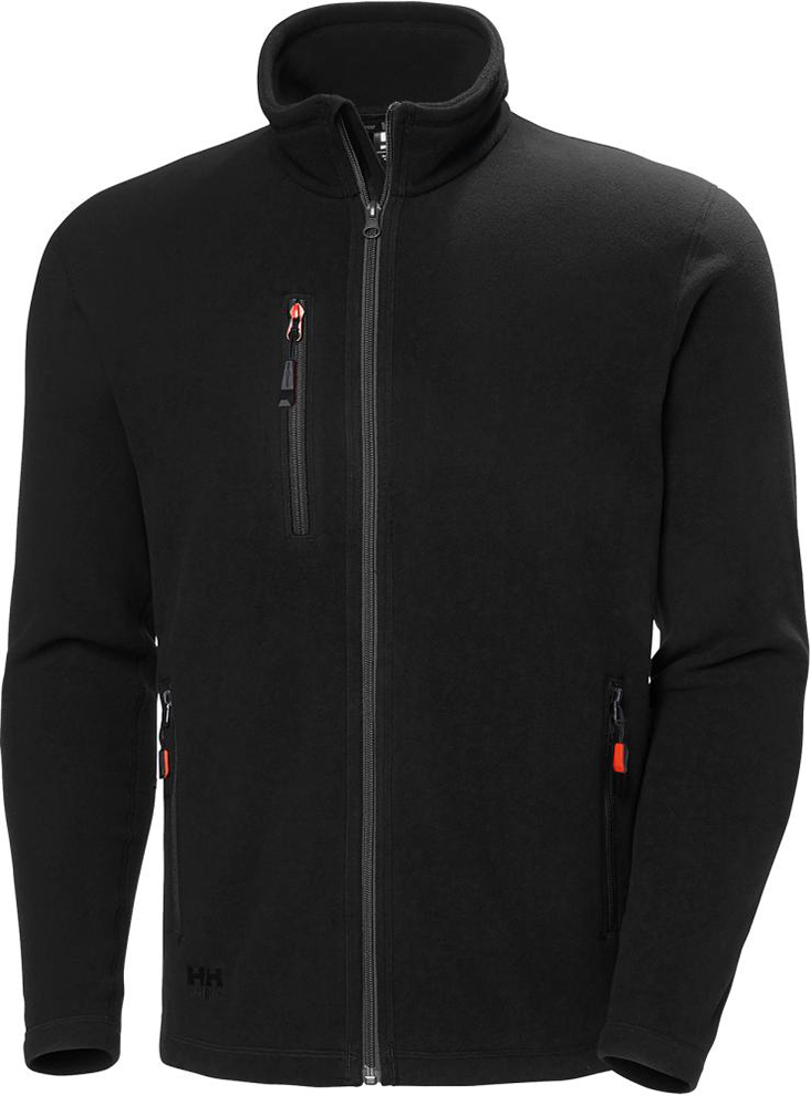 Jacke Oxford, Fleece, Gr. XL, schwarz