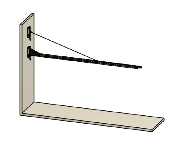 Kemper Wandschwenkarm für Vorhänge