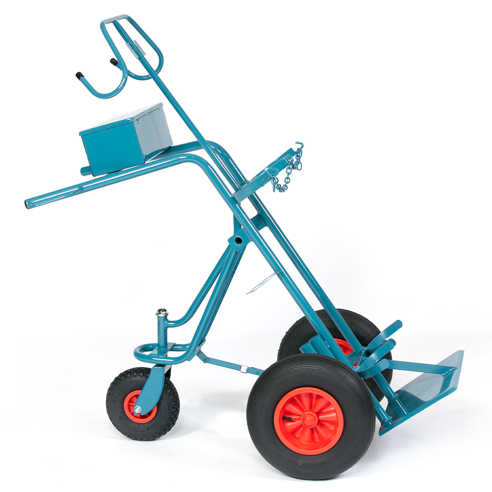 Stahlflaschenwagen für 2 Flaschen, 2 x 33 kg Propan Stahlflaschenwagen für 2 Flaschen, 2 x 33 kg Propan