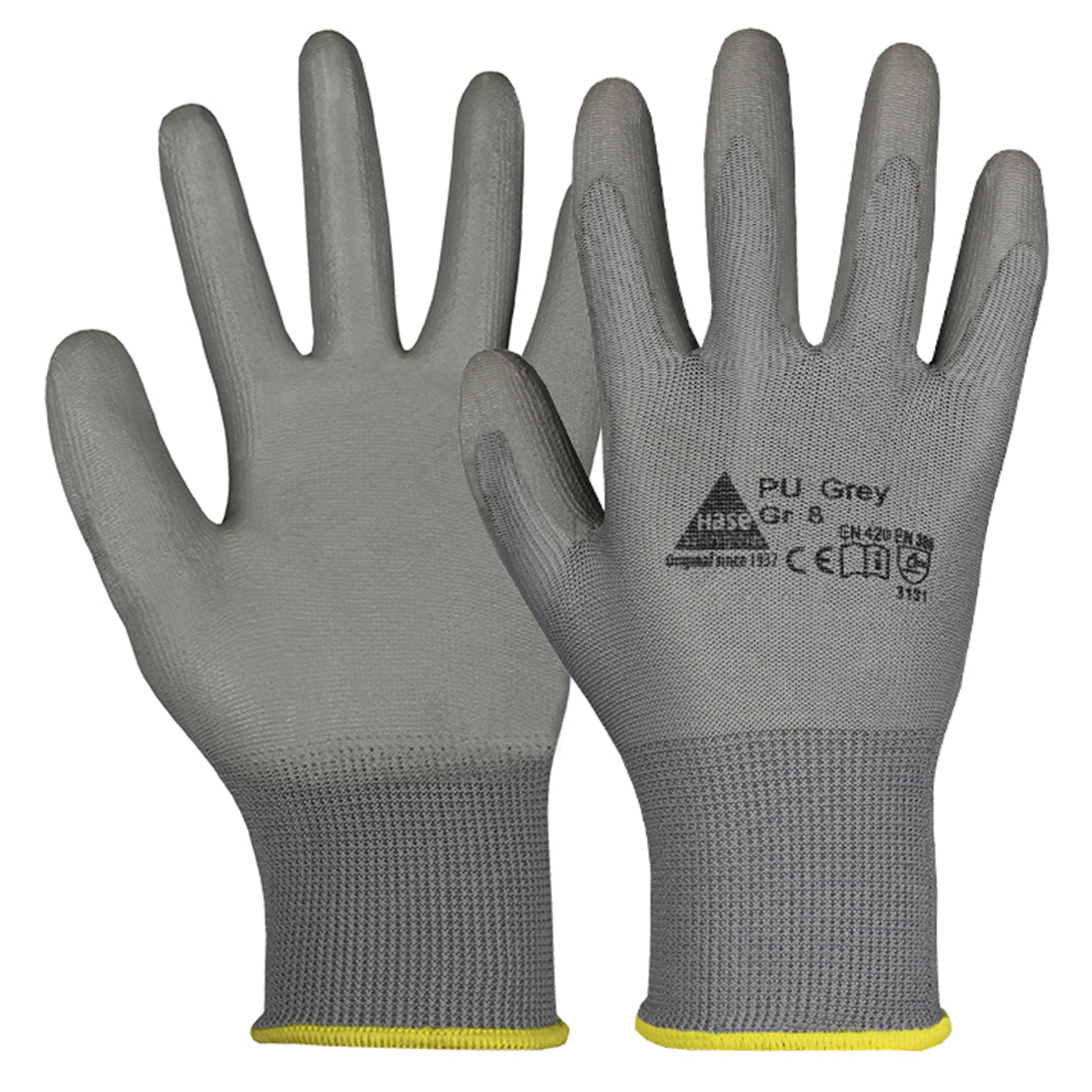 PU-Handschuhe grau 8