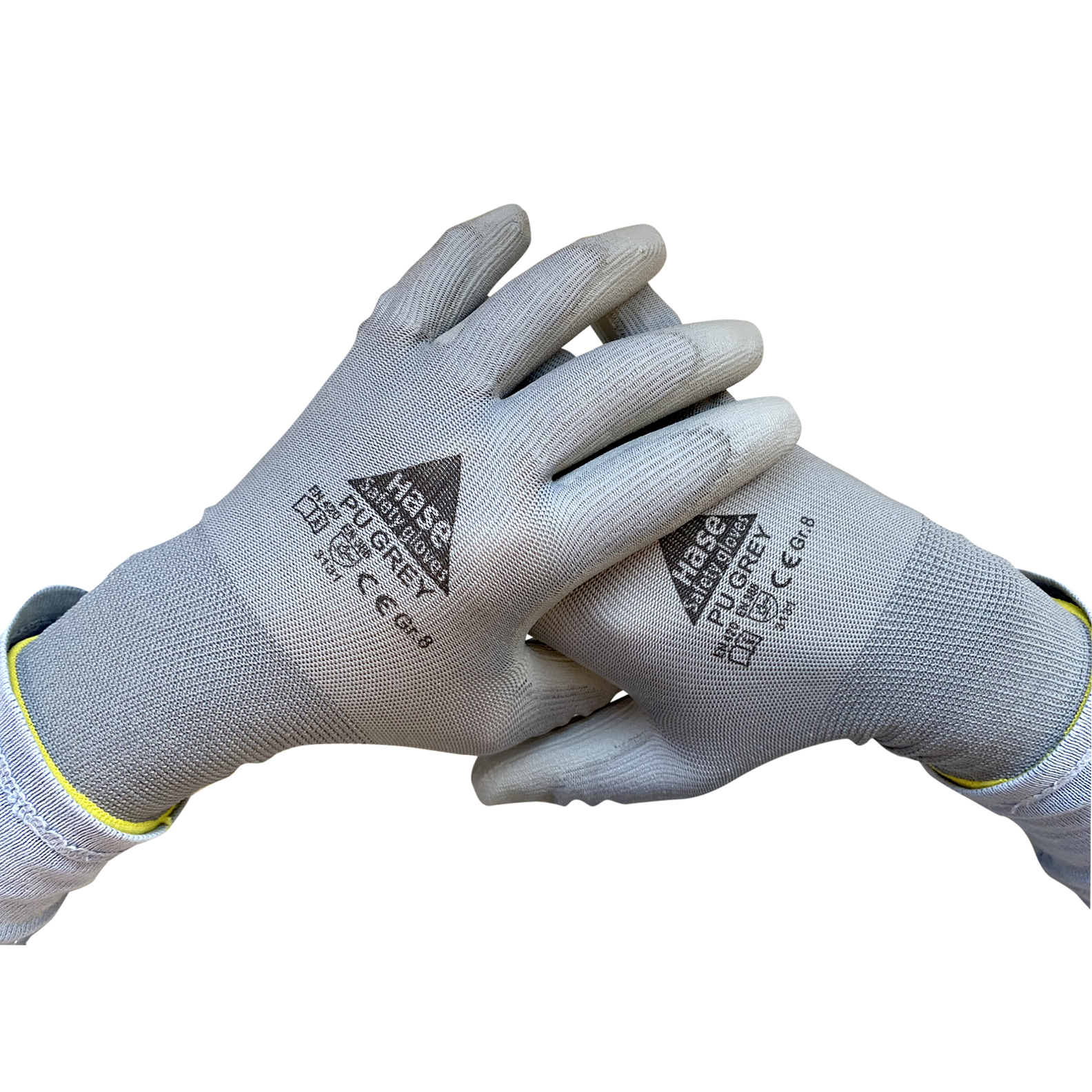 PU-Handschuhe grau 8
