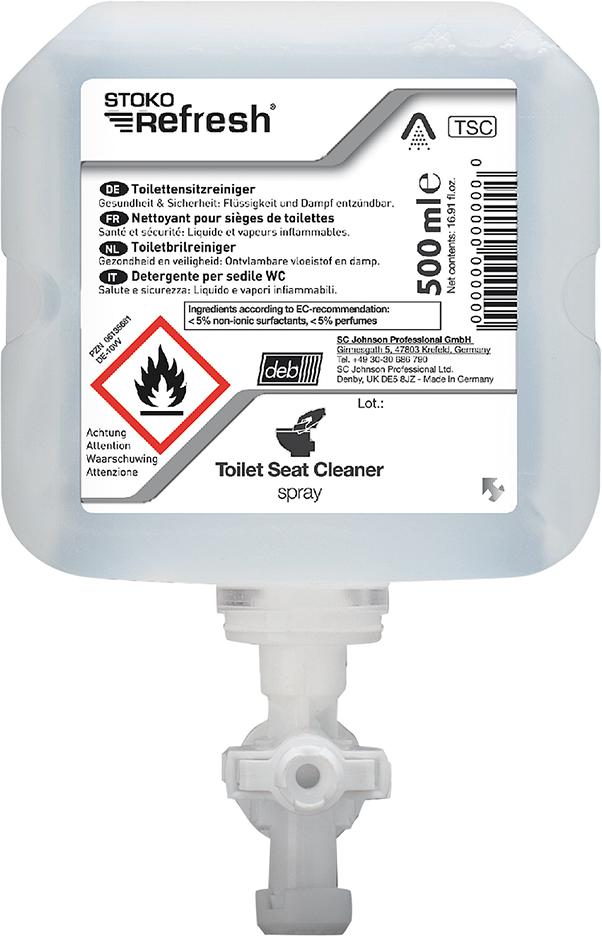 Stoko Refresh-Spray (TSC) Toilettensitzreiniger 500 ml Flasche Alkoholhaltig
