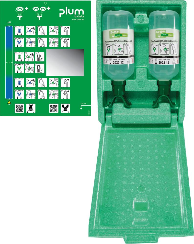 Augenspülstation Duo (2Fl. a 1000 ml in Wandbox)