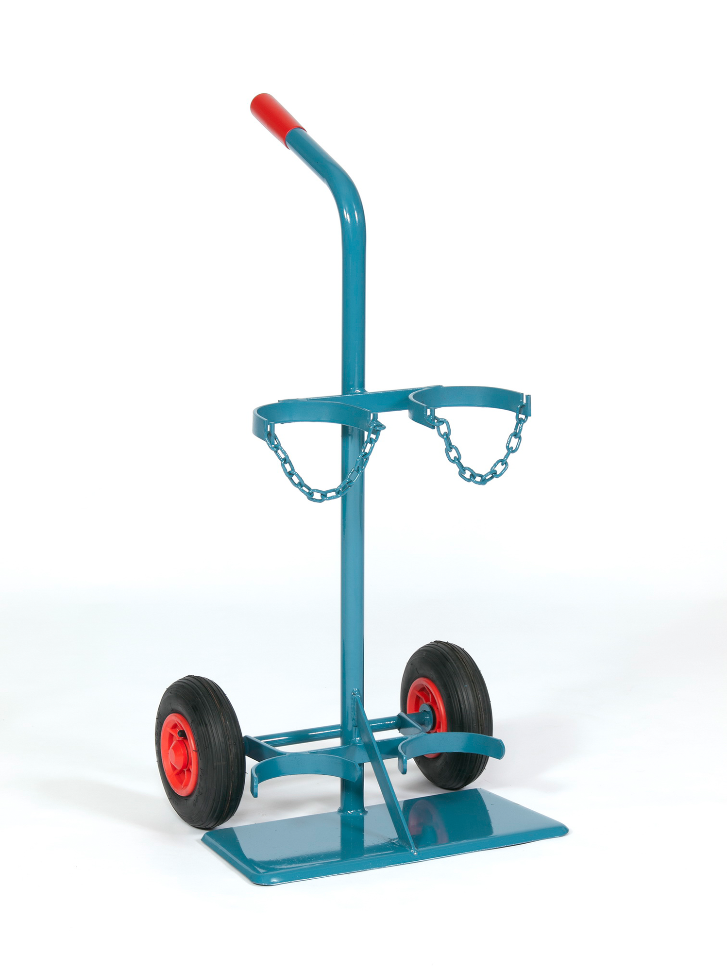 Stahlflaschenwagen für 2 Flaschen,  2 x 20 l - F 712