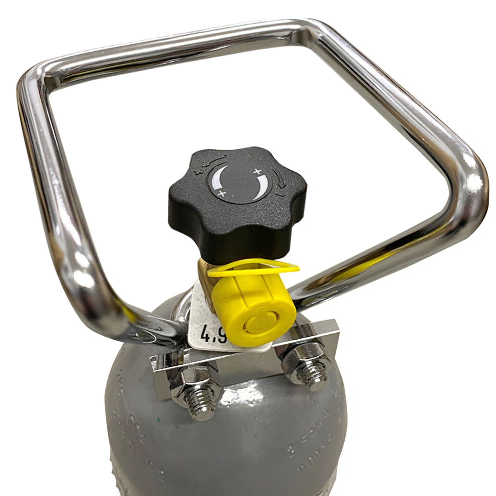 CO2 Flasche 2 kg Füllung nach E290 UN 1013 - NUR ABHOLUNG !