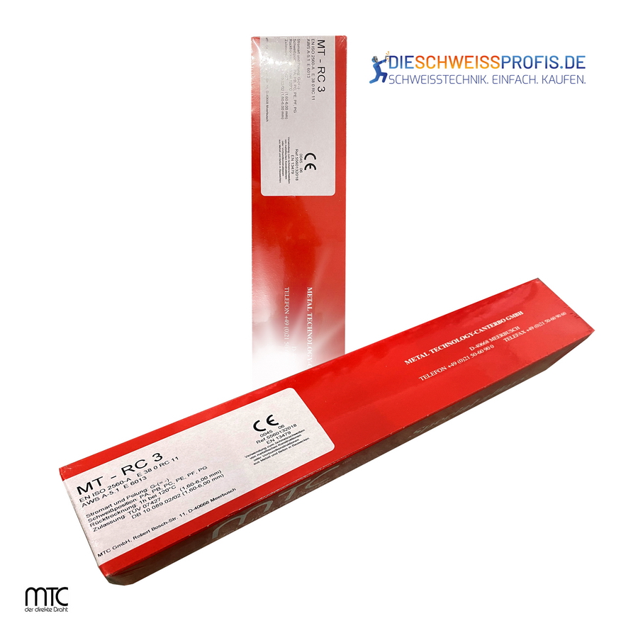 Stabelektrode MT-RC3 Ø 2,50 x 350 mm - 4 kg Pack