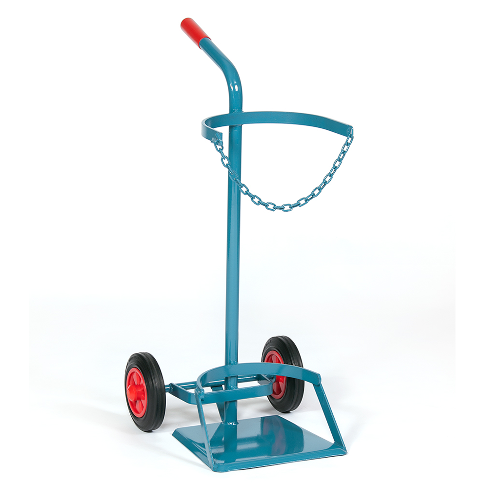 Gasflaschenkarre Stahlflaschenwagen, für 380mm , Stützrad Gasflaschenkarre Stahlflaschenwagen, für 380mm , Stützrad