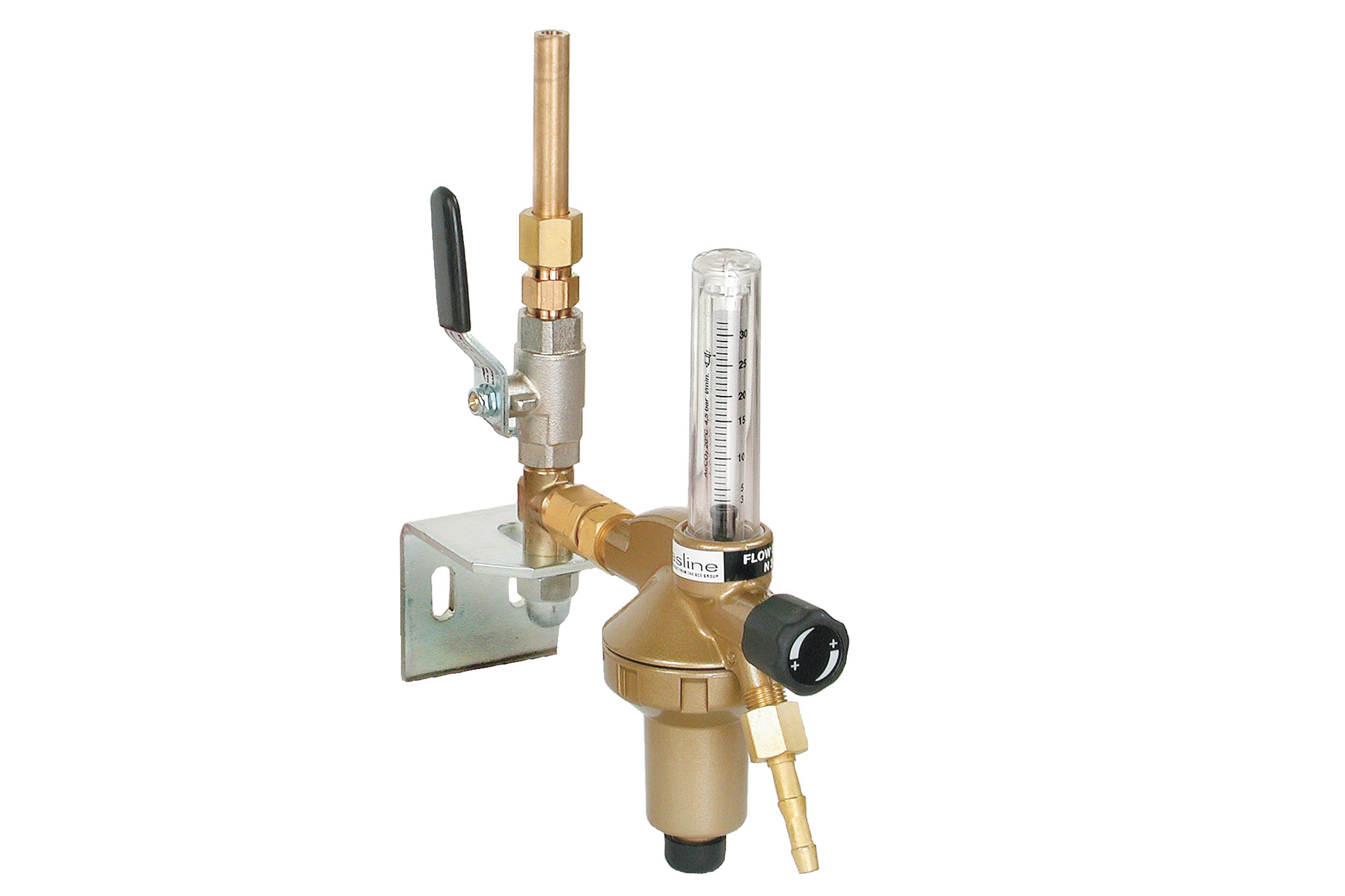 Entnahmestellenstation 1-fach DINSET Argon/CO2 Flowmeter