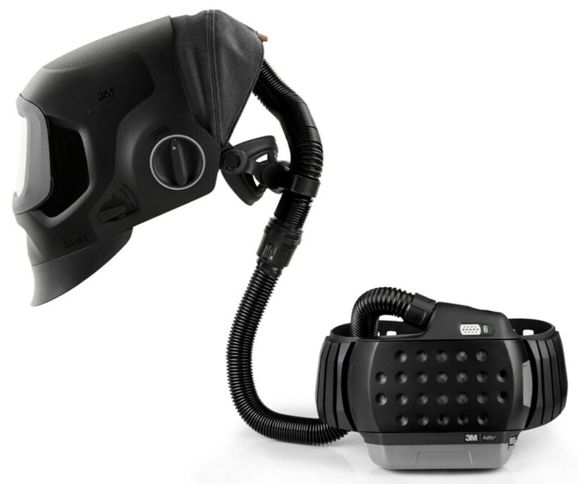 3M™ Speedglas G5-03 Pro Air Schweißmaske ohne Schweißfilter mit 3M Adflo Gebläseatemschutzsystem