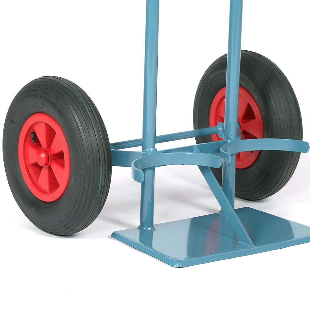 Stahlflaschenwagen für 2 Flasche, 1 x 50 Liter, 1 x 33 kg Propan Stahlflaschenwagen für 2 Flasche, 1 x 50 Liter, 1 x 33 kg Propan