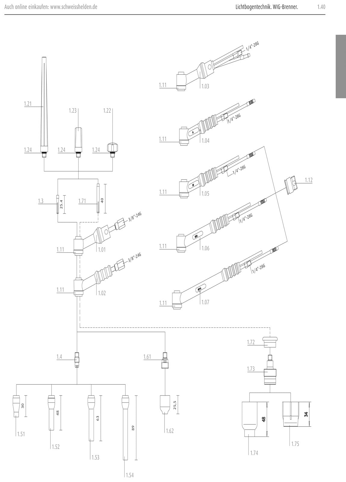 Schweißbrenner ABITIG GRIP 20 - EWM 8 m