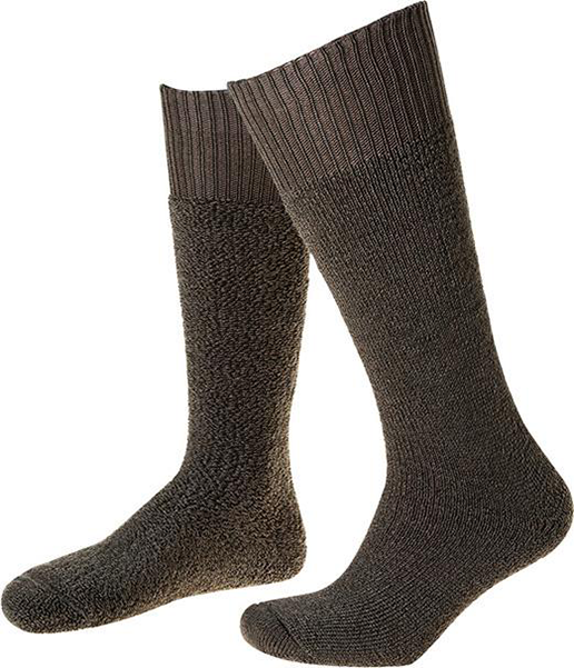 Stiefelsocke, Vollplüsch, Gr. 39-41, grün, FORTIS