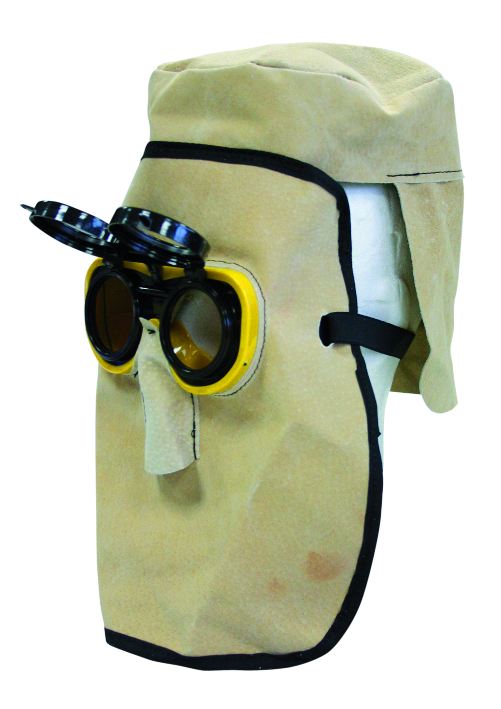 Ledermaske aus hellem Schweinsleder