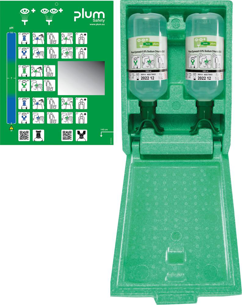 Augenspülstation Duo (2Fl. a 1000 ml in Wandbox)