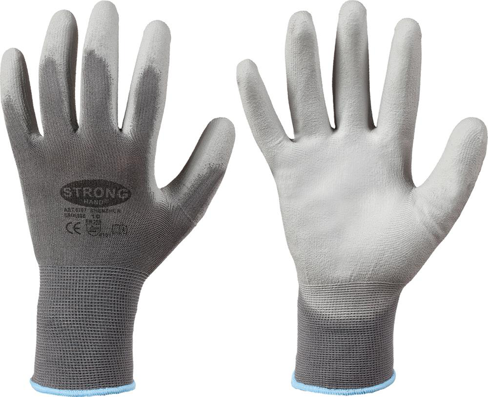 StrickHandschuh Shenzhen, Nylon, Gr.10, grau