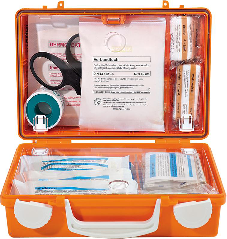 Erste-Hilfe-Koffer Quick Inh. Standard, DIN13157, orange