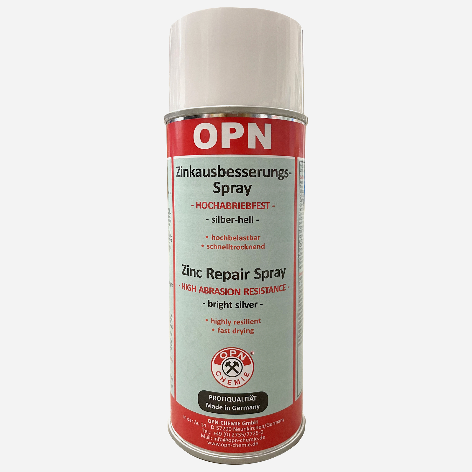 OPN Zinkausbesserungsspray hochabriebfest silber-hell 400 ml