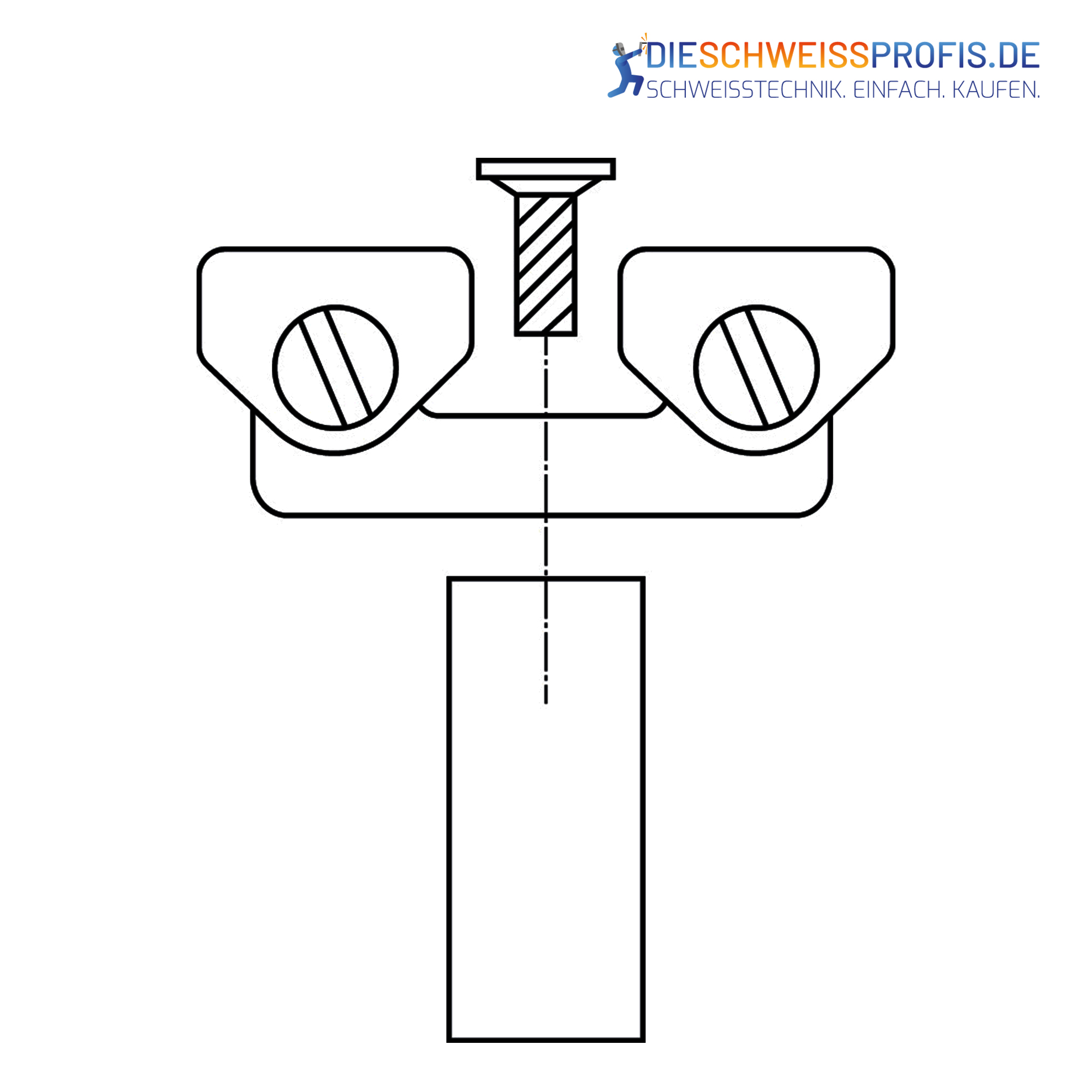 Adapter für Rohre mit Steckbolzen -  für Spannelemente Ø 28 mm