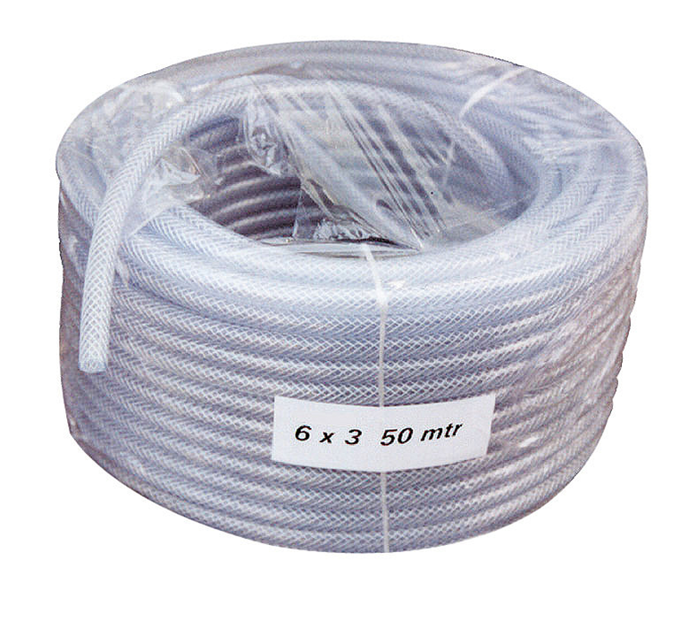 Druckluftschlauch glasklar 13,0 x 3,5 mm - Meterware