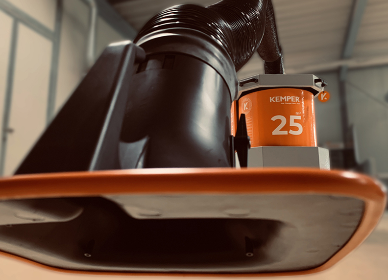Kemper SmartFil Absauggerät, Rohrausführung 4 m Arm