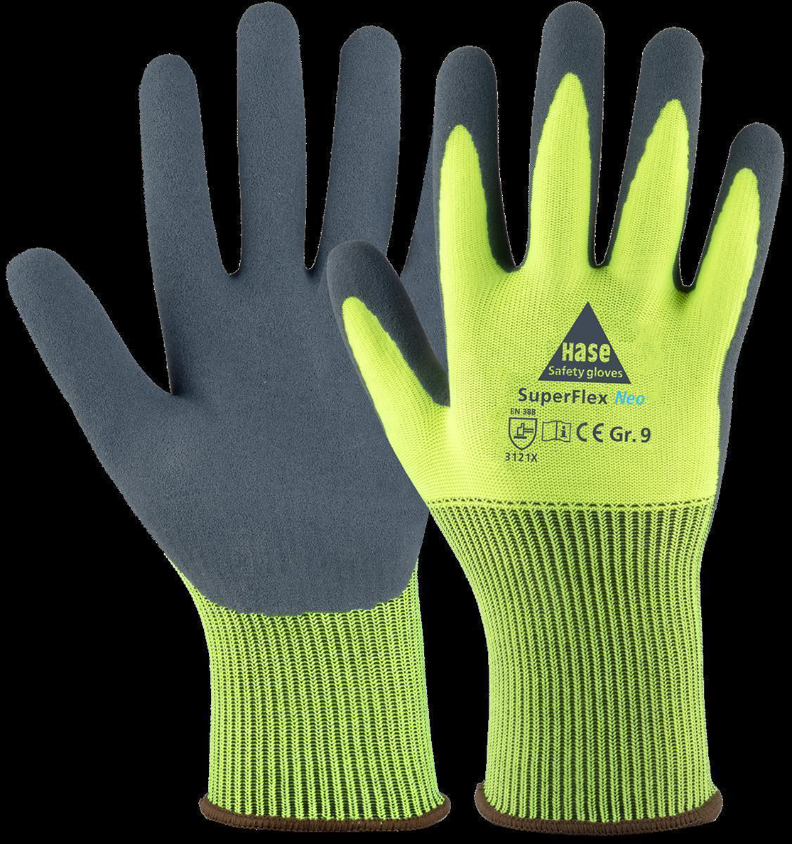 Superflex Neo Montagehandschuh aus Polyester/Latexschaum Gr. 6