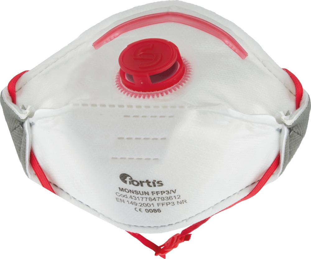 Atemschutzmaske Monsun FFP3V (Box a 10 Stück), FORTIS