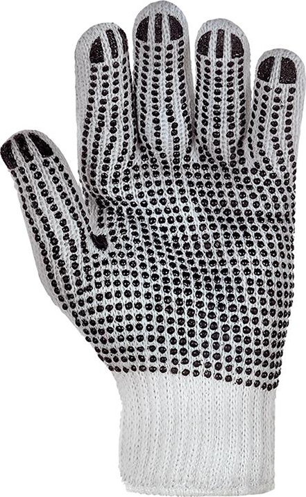 Strickhandschuh, einseitig genoppt, PES, Gr. 9