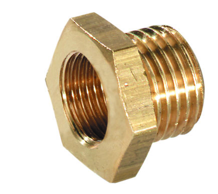 Reduktion - Außen- und Innengewinde mit Sechskant 3/8“ links innen x 3/8“ links außen